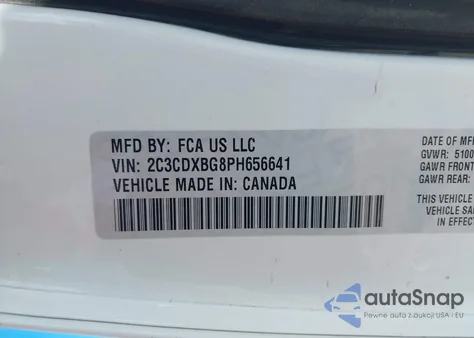 2023 Dodge Charger Sxt z USA, uszkodzony, nr VIN 2C3CDXBG8PH656641